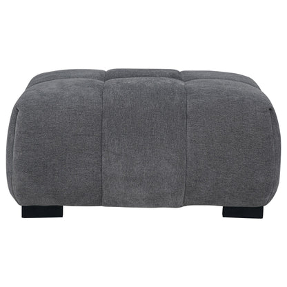  Coaster Furniture Octavia 509968 Upholstered Rectangular Ottoman - Charcoal Grey IMAGE 1