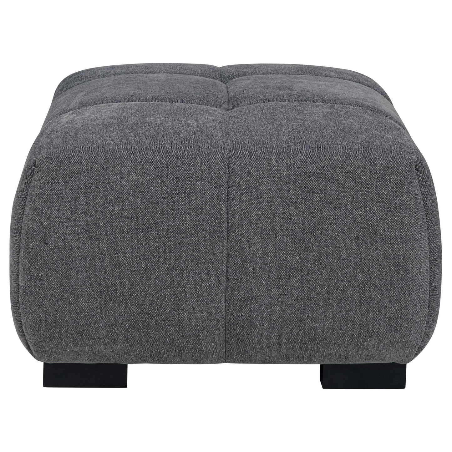  Coaster Furniture Octavia 509968 Upholstered Rectangular Ottoman - Charcoal Grey IMAGE 2