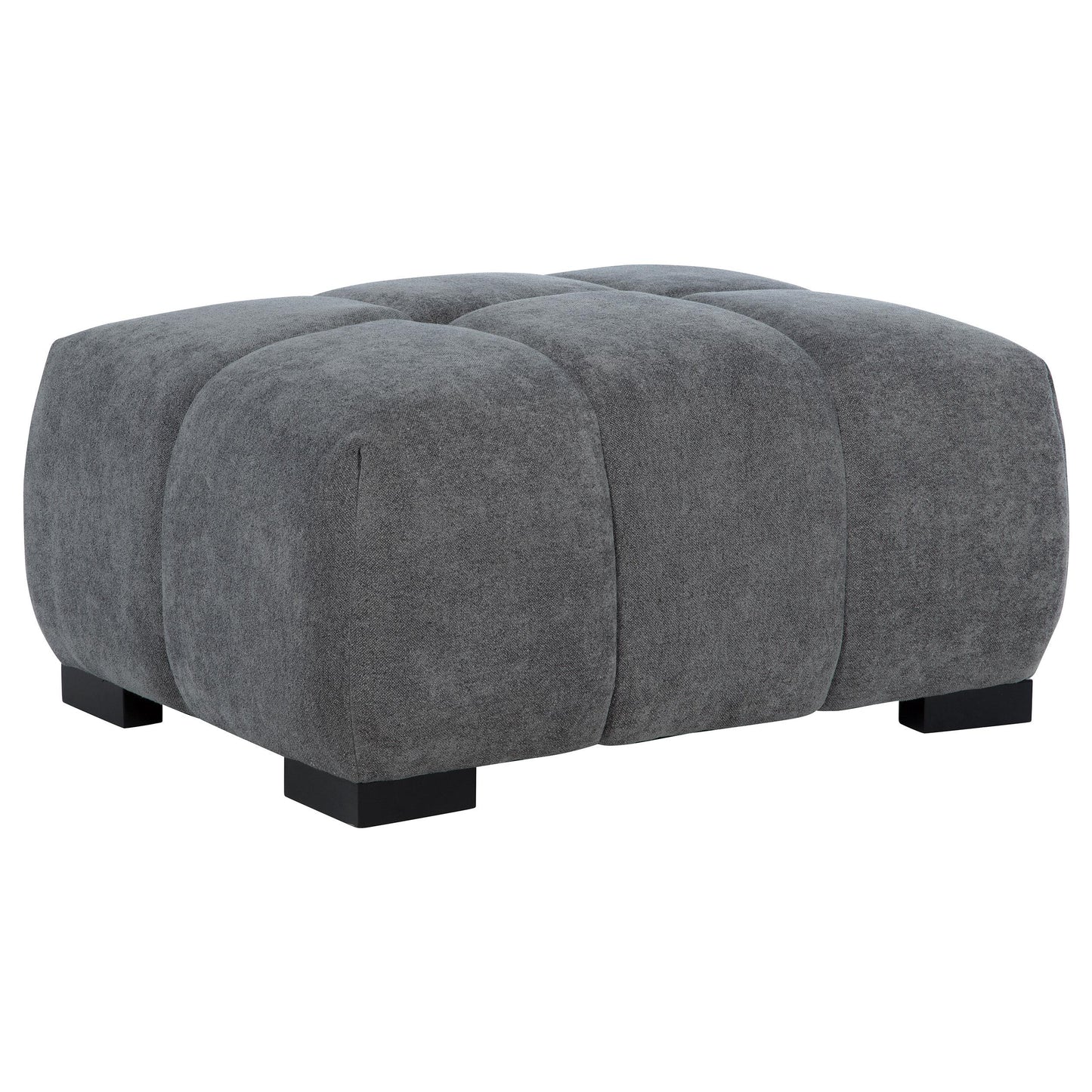  Coaster Furniture Octavia 509968 Upholstered Rectangular Ottoman - Charcoal Grey IMAGE 7