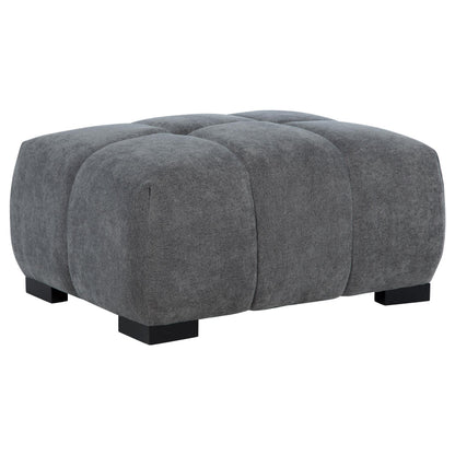  Coaster Furniture Octavia 509968 Upholstered Rectangular Ottoman - Charcoal Grey IMAGE 7