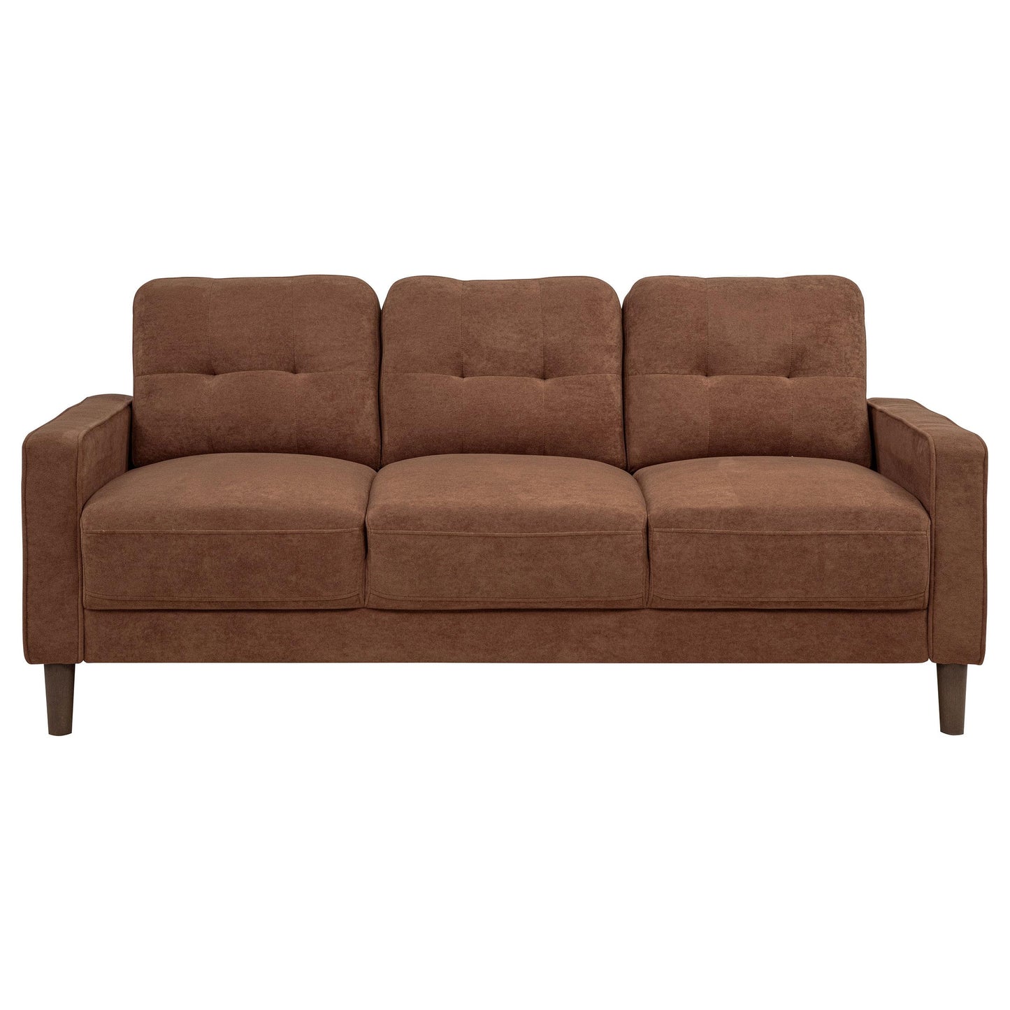  Coaster Furniture Bowen II 509971 Fabric Upholstered Track Arm Sofa - Rust IMAGE 5