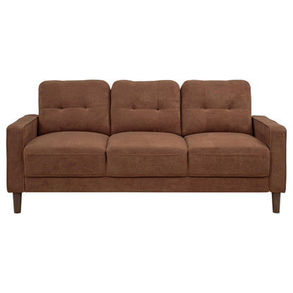  Coaster Furniture Bowen II 509971 Fabric Upholstered Track Arm Sofa - Rust IMAGE 5