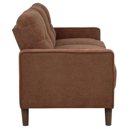  Coaster Furniture Bowen II 509971 Fabric Upholstered Track Arm Sofa - Rust IMAGE 8