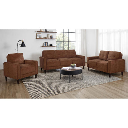  Coaster Furniture Bowen II 509971 Fabric Upholstered Track Arm Sofa - Rust IMAGE 9