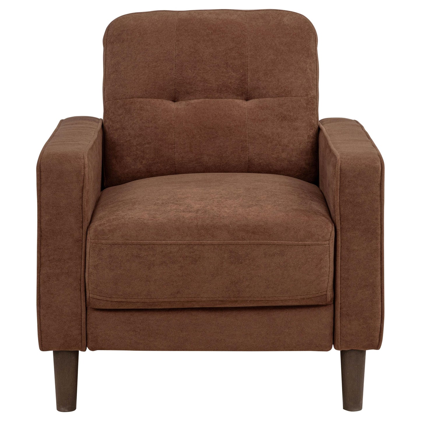  Coaster Furniture Bowen II 509973 Fabric Upholstered Track Arm Accent Chair - Rust IMAGE 6
