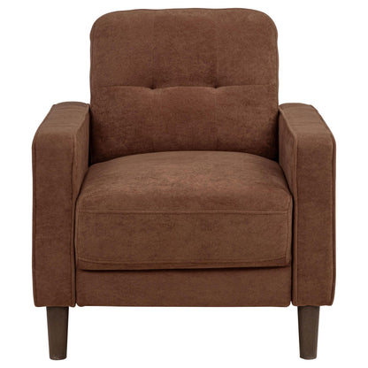  Coaster Furniture Bowen II 509973 Fabric Upholstered Track Arm Accent Chair - Rust IMAGE 6