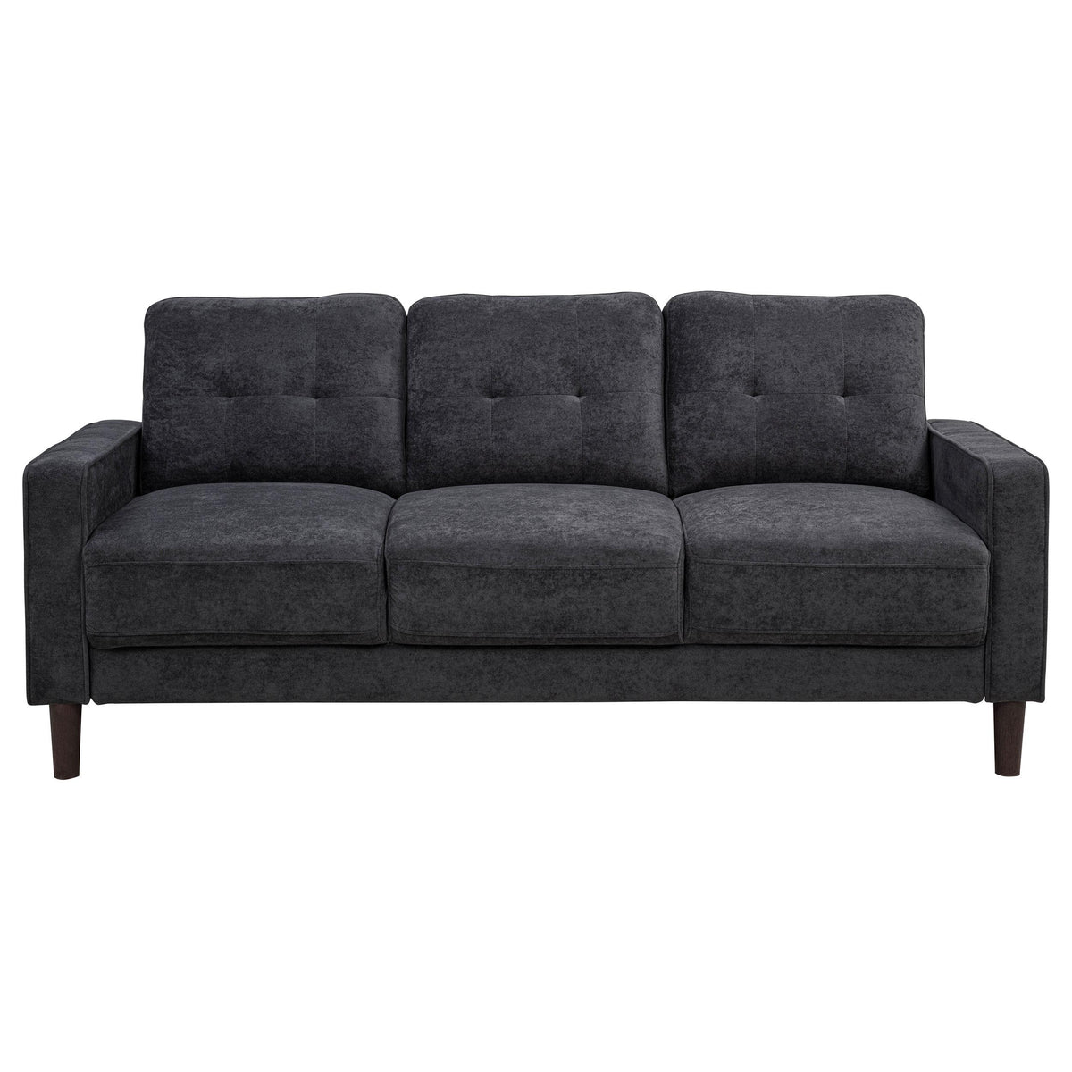  Coaster Furniture Bowen II 509981 Fabric Upholstered Track Arm Sofa - Steel Grey IMAGE 5