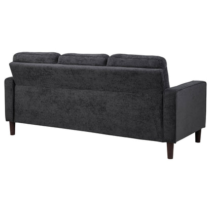  Coaster Furniture Bowen II 509981 Fabric Upholstered Track Arm Sofa - Steel Grey IMAGE 6