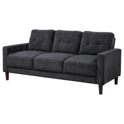  Coaster Furniture Bowen II 509981 Fabric Upholstered Track Arm Sofa - Steel Grey IMAGE 8