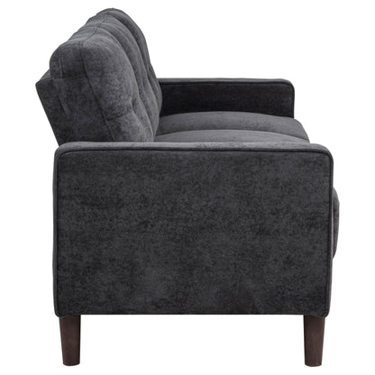 Coaster Furniture Bowen II 509981 Fabric Upholstered Track Arm Sofa - Steel Grey IMAGE 9