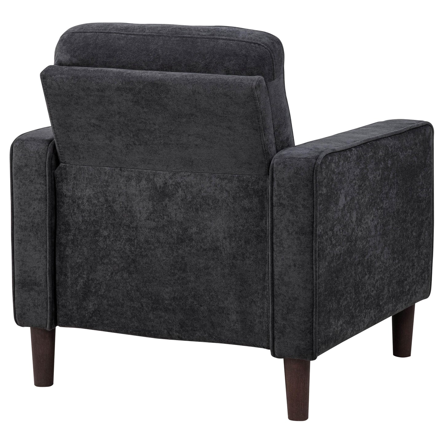  Coaster Furniture Bowen II 509983 Fabric Upholstered Track Arm Chair - Steel Grey IMAGE 6