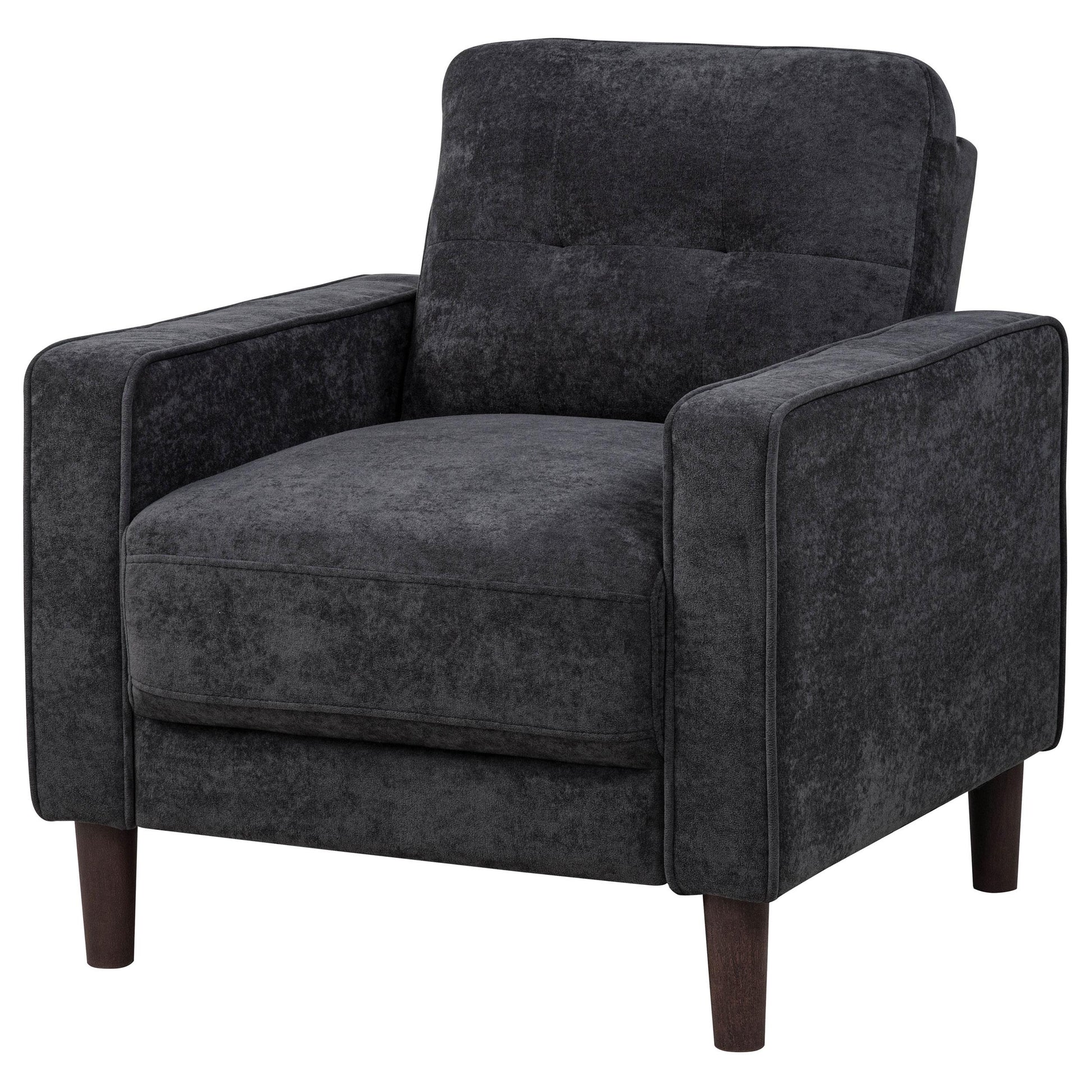  Coaster Furniture Bowen II 509983 Fabric Upholstered Track Arm Chair - Steel Grey IMAGE 8