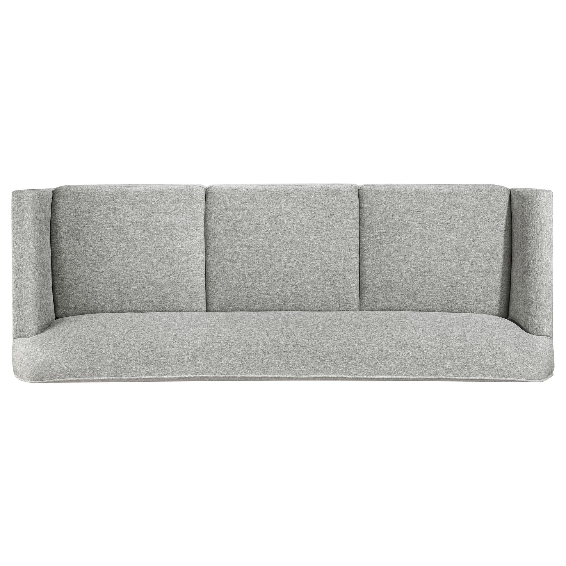  Coaster Furniture Vaughn 511071 Fabric Upholstered Flared Arm Sofa - Grey IMAGE 5