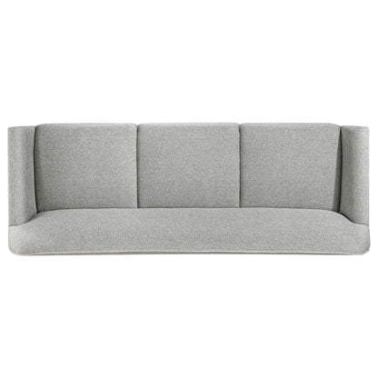  Coaster Furniture Vaughn 511071 Fabric Upholstered Flared Arm Sofa - Grey IMAGE 5