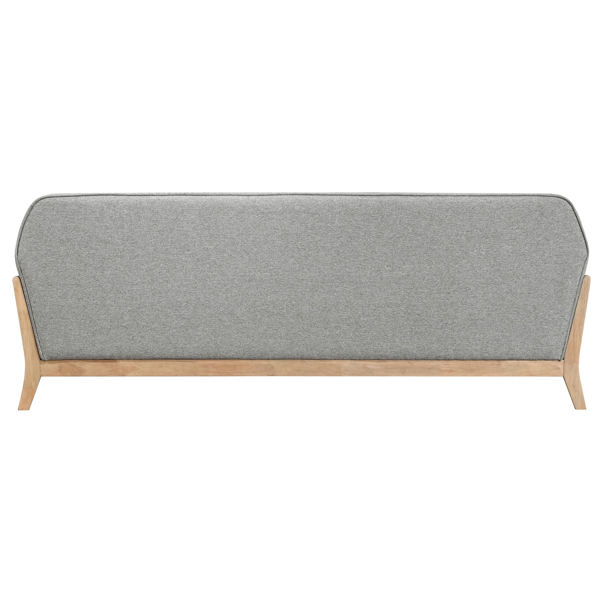  Coaster Furniture Vaughn 511071 Fabric Upholstered Flared Arm Sofa - Grey IMAGE 8