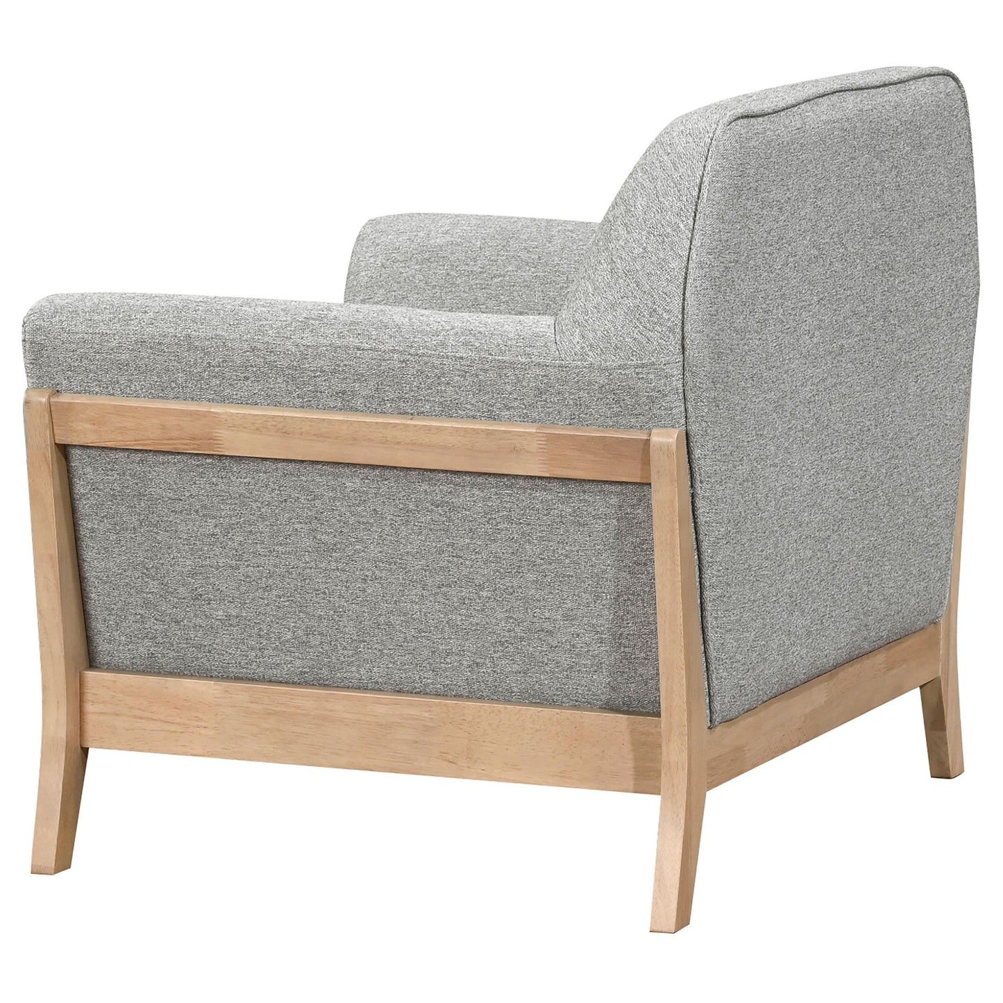  Coaster Furniture Vaughn 511073 Fabric Upholstered Flared Arm Accent Chair - Grey IMAGE 6