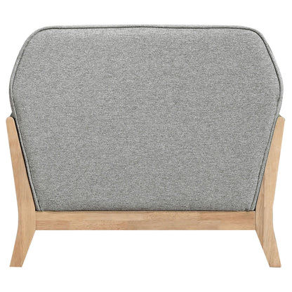  Coaster Furniture Vaughn 511073 Fabric Upholstered Flared Arm Accent Chair - Grey IMAGE 8