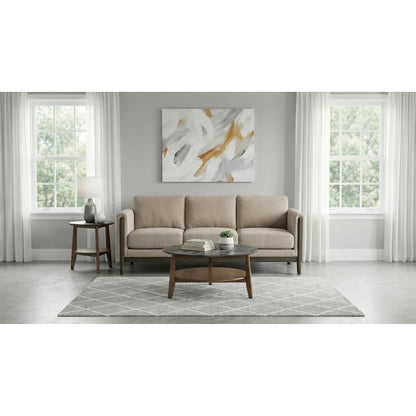  Coaster Furniture Islington 511101 Fabric Upholstered Panel Arm Sofa - Taupe IMAGE 3
