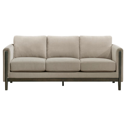  Coaster Furniture Islington 511101 Fabric Upholstered Panel Arm Sofa - Taupe IMAGE 6