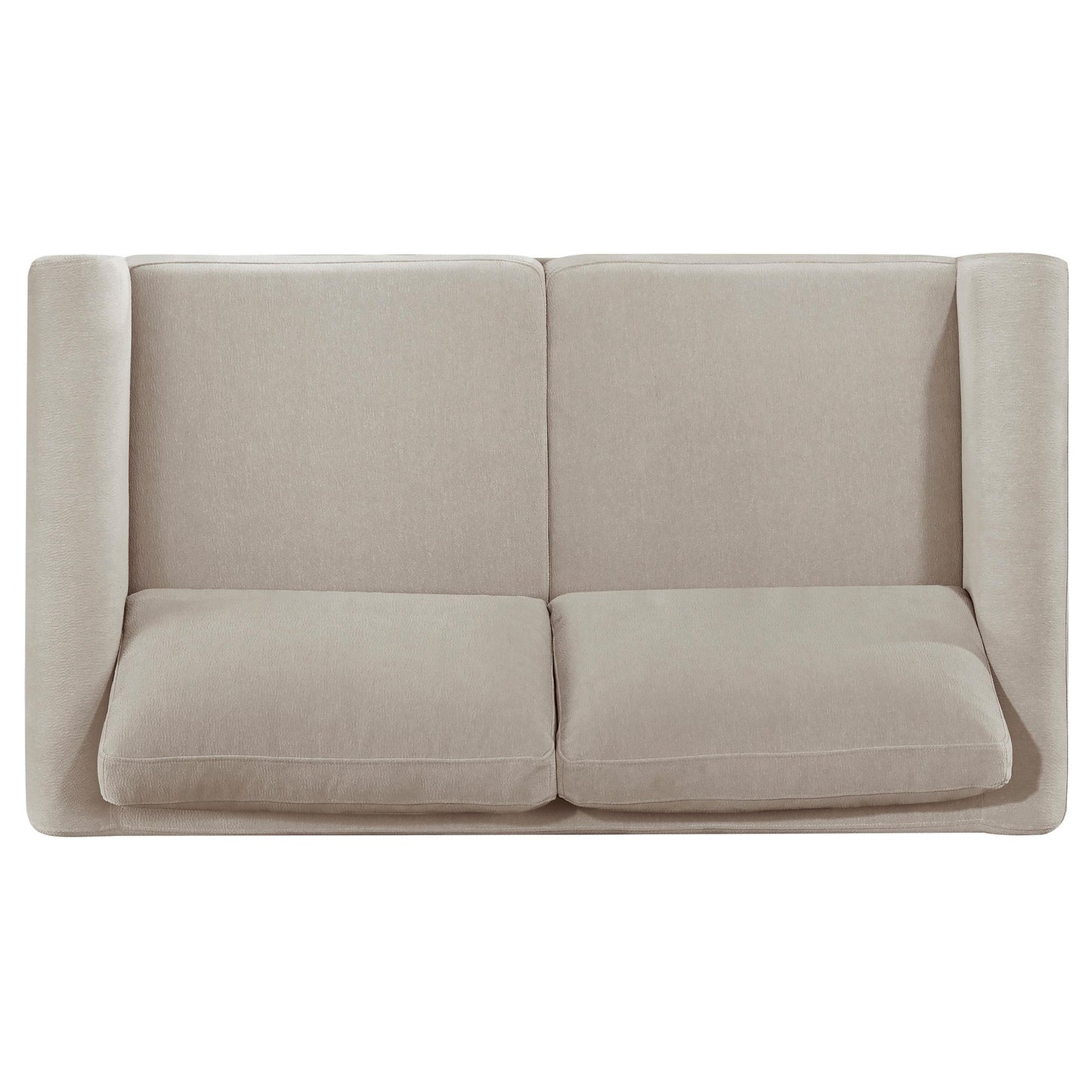  Coaster Furniture Islington 511102 Fabric Upholstered Panel Arm Loveseat - Taupe IMAGE 7