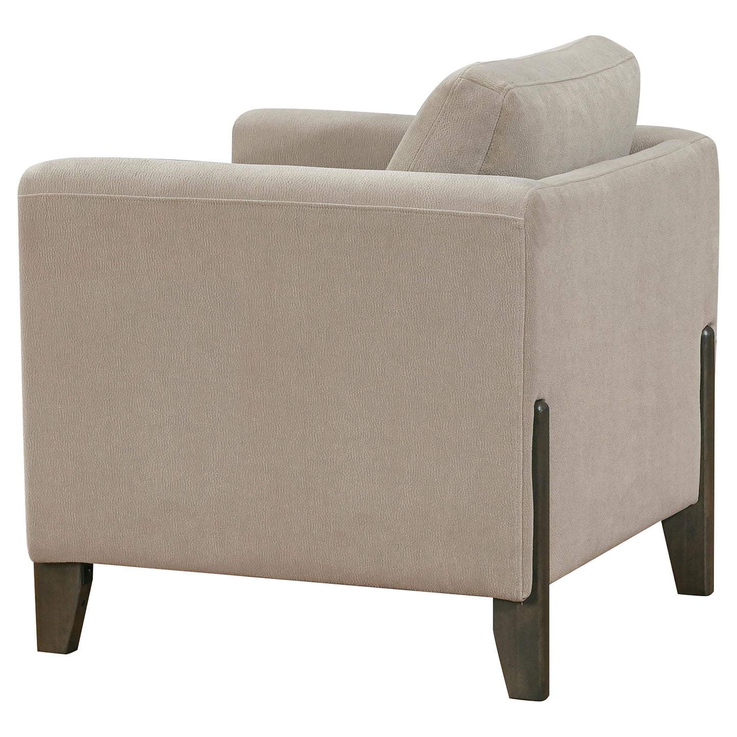  Coaster Furniture Islington 511103 Fabric Upholstered Panel Arm Accent Chair - Taupe IMAGE 2