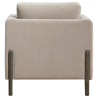  Coaster Furniture Islington 511103 Fabric Upholstered Panel Arm Accent Chair - Taupe IMAGE 4