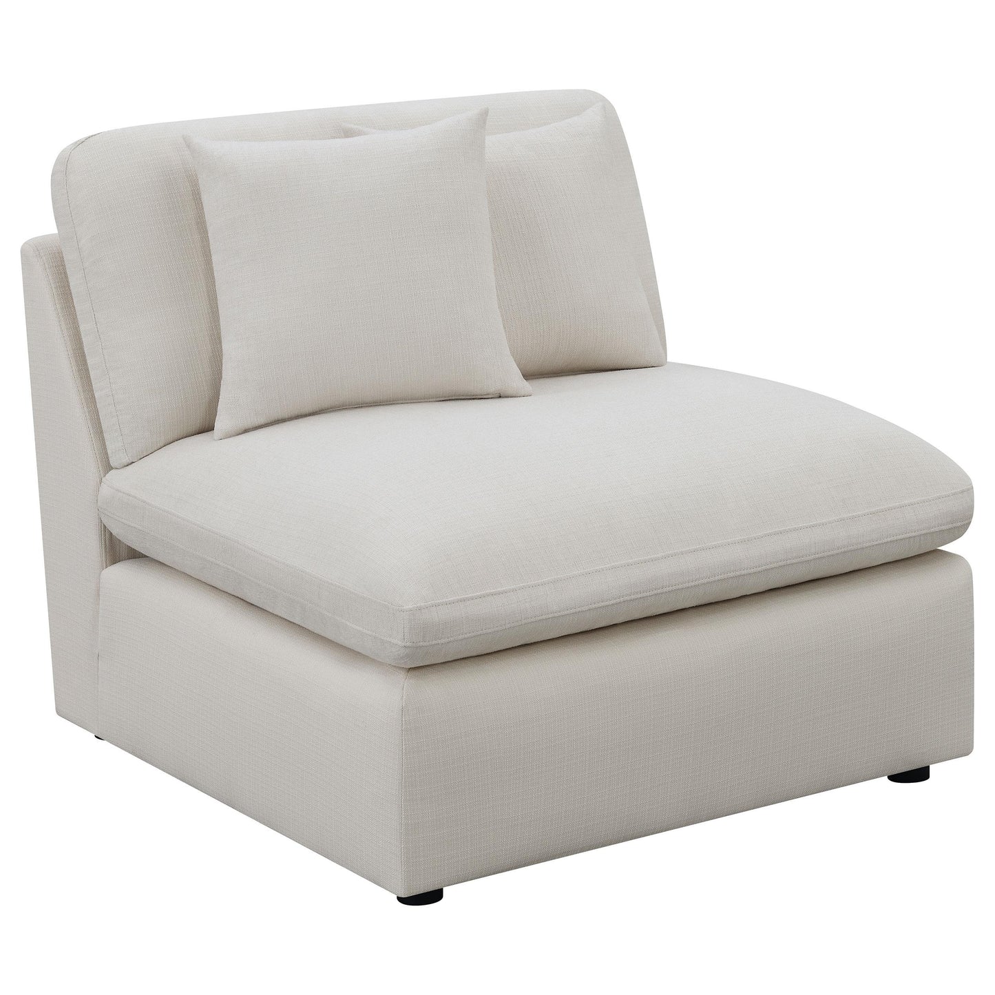  Coaster Furniture Hobson 551451-SETB 4-piece Upholstered Modular Sectional Sofa - Ivory IMAGE 1