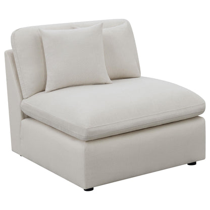 Coaster Furniture Hobson 551451-SETB 4-piece Upholstered Modular Sectional Sofa - Ivory IMAGE 1