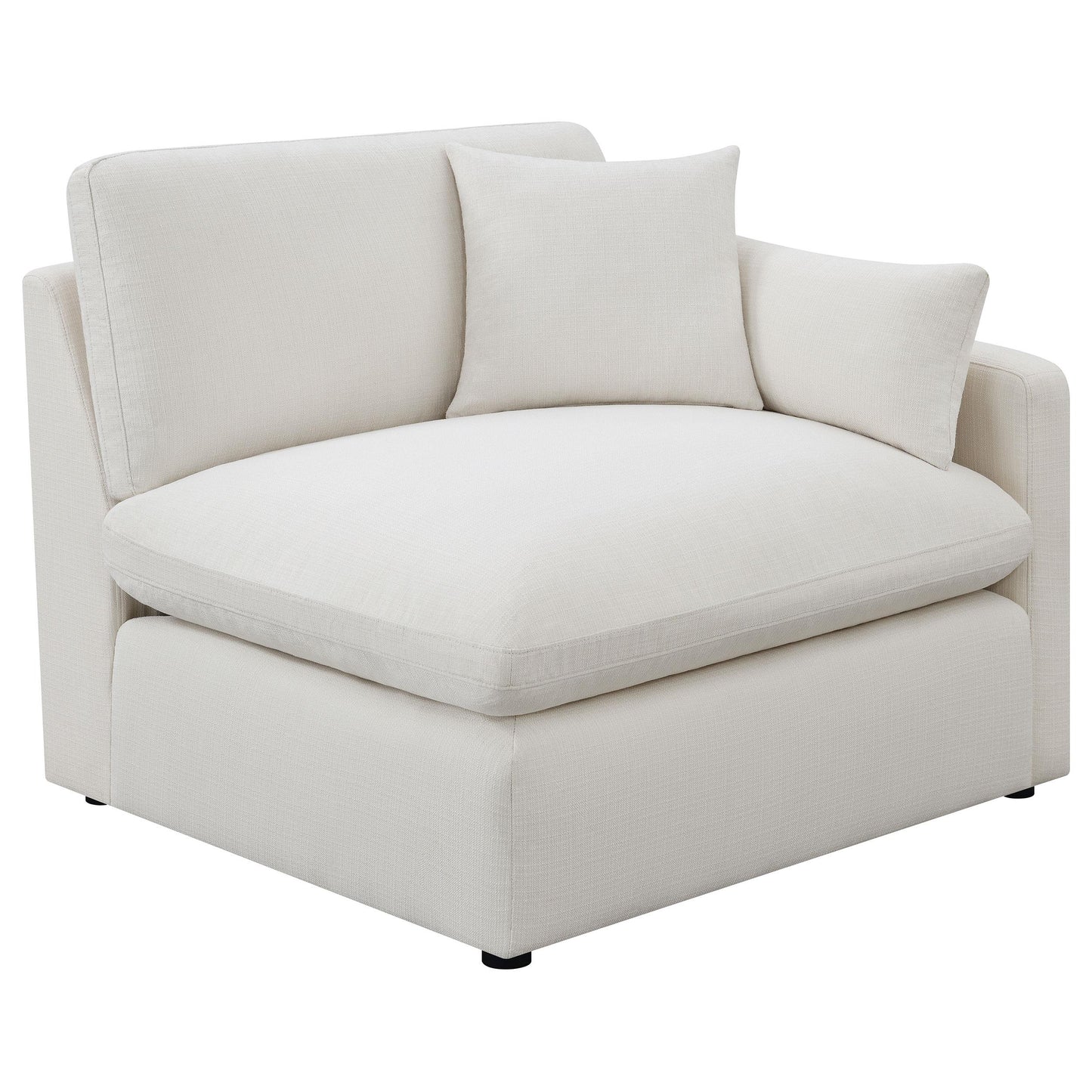  Coaster Furniture Hobson 551451-SETB 4-piece Upholstered Modular Sectional Sofa - Ivory IMAGE 4