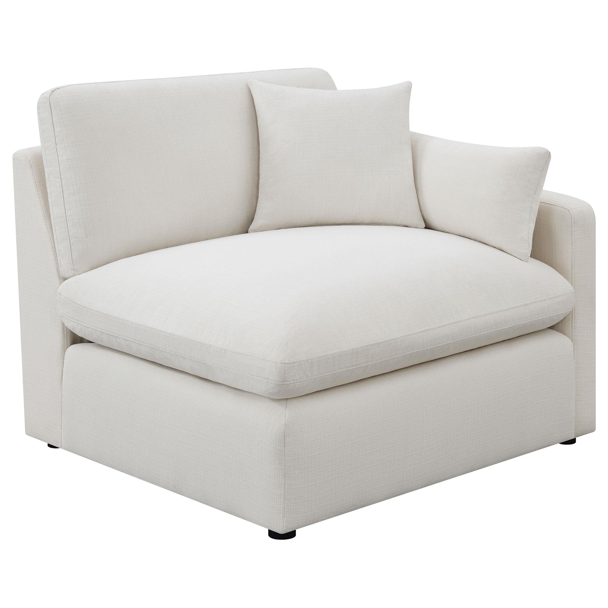  Coaster Furniture Hobson 551451-SETB 4-piece Upholstered Modular Sectional Sofa - Ivory IMAGE 4