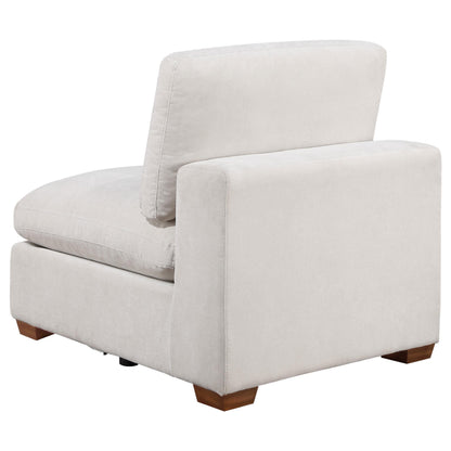  Coaster Furniture Lakeview 551461 Upholstered Armless Chair - Ivory IMAGE 2