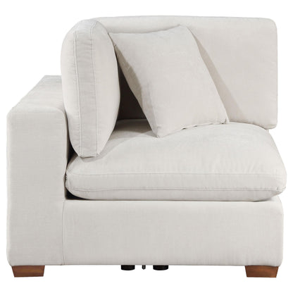  Coaster Furniture Lakeview 551462 Upholstered Corner Chair - Ivory IMAGE 7