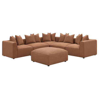  Coaster Furniture Jennifer 551591 Upholstered Armless Chair - Terracotta IMAGE 12