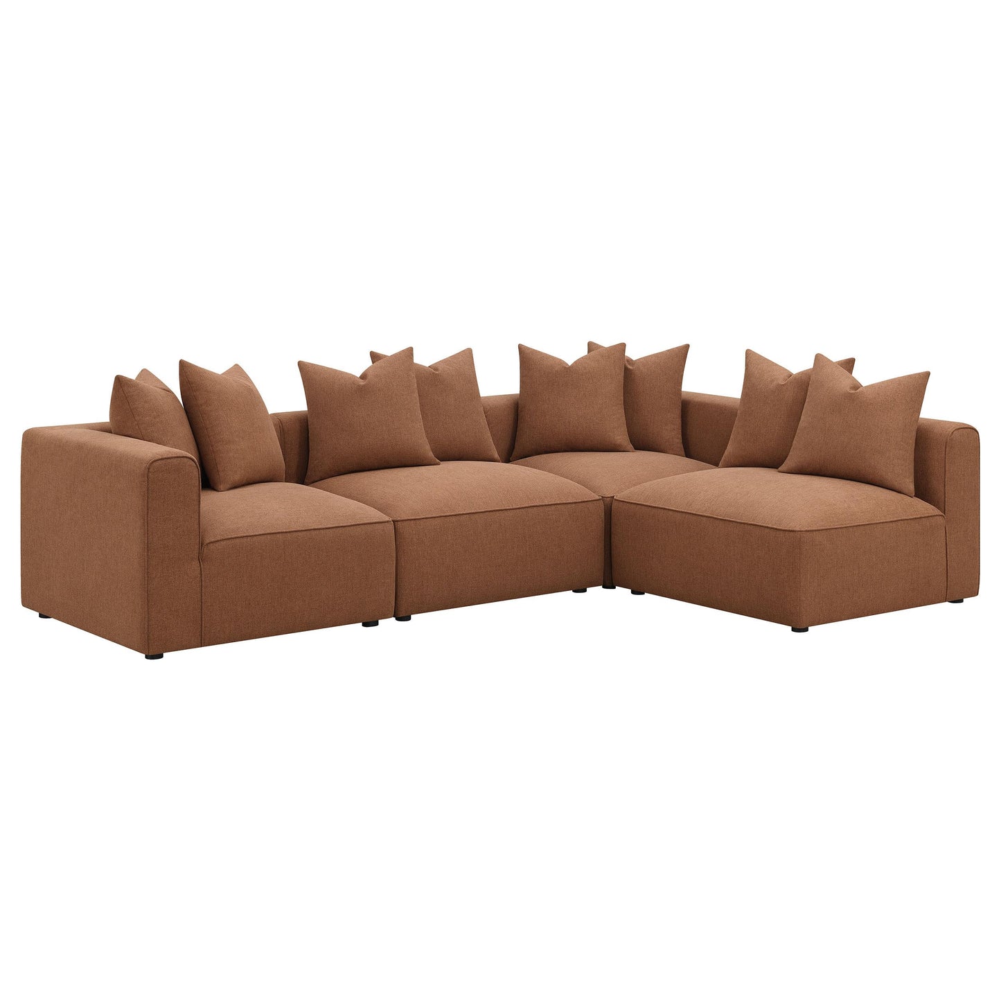  Coaster Furniture Jennifer 551591 Upholstered Armless Chair - Terracotta IMAGE 16