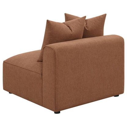  Coaster Furniture Jennifer 551591 Upholstered Armless Chair - Terracotta IMAGE 8