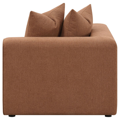  Coaster Furniture Jennifer 551592 Upholstered Corner Chair - Terracotta IMAGE 14