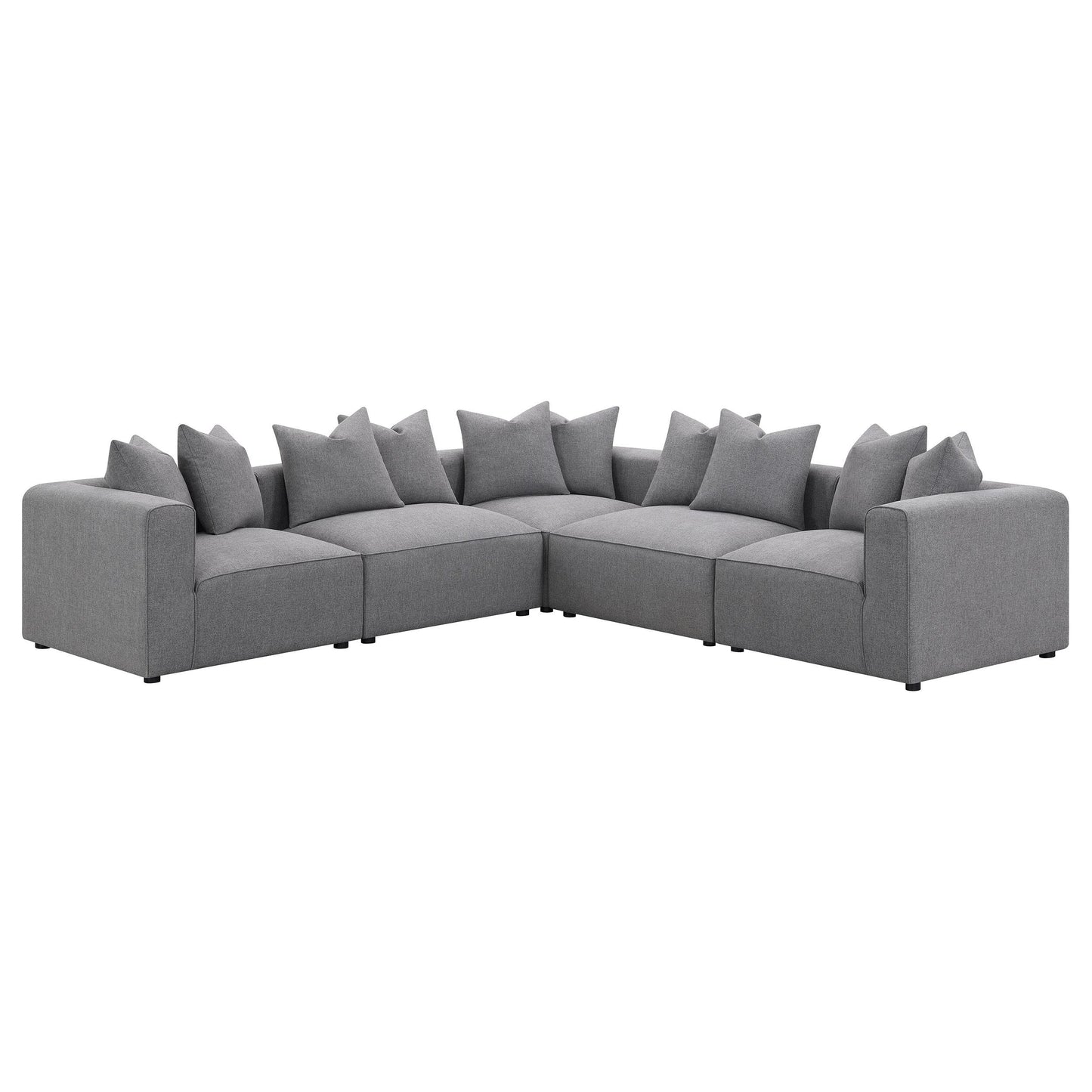  Coaster Furniture Jennifer 551594 Upholstered Armless Chair - Grey IMAGE 11