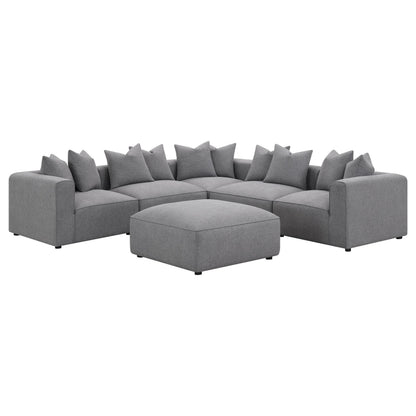  Coaster Furniture Jennifer 551594 Upholstered Armless Chair - Grey IMAGE 12