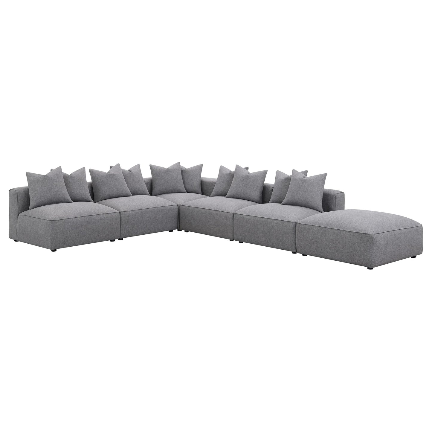  Coaster Furniture Jennifer 551594 Upholstered Armless Chair - Grey IMAGE 14