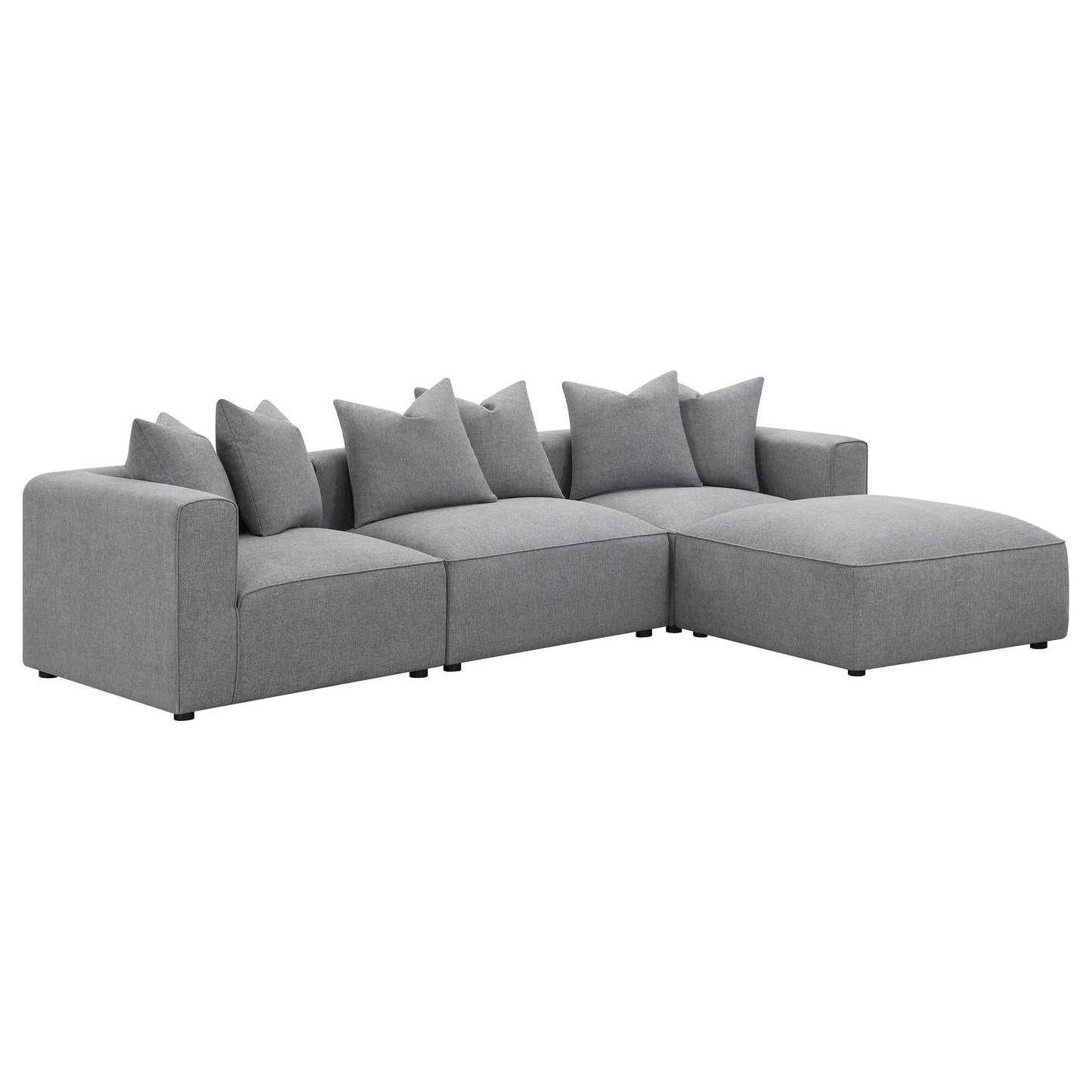  Coaster Furniture Jennifer 551594 Upholstered Armless Chair - Grey IMAGE 15