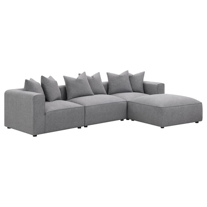  Coaster Furniture Jennifer 551594 Upholstered Armless Chair - Grey IMAGE 15