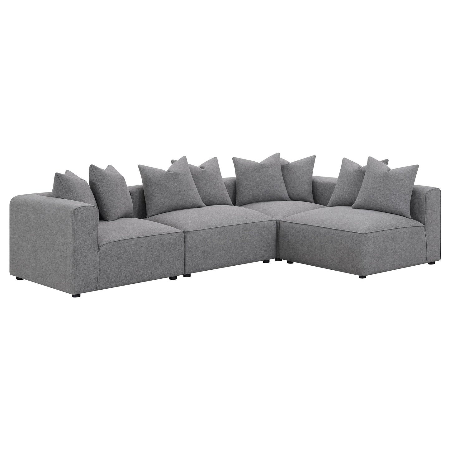 Coaster Furniture Jennifer 551594 Upholstered Armless Chair - Grey IMAGE 16