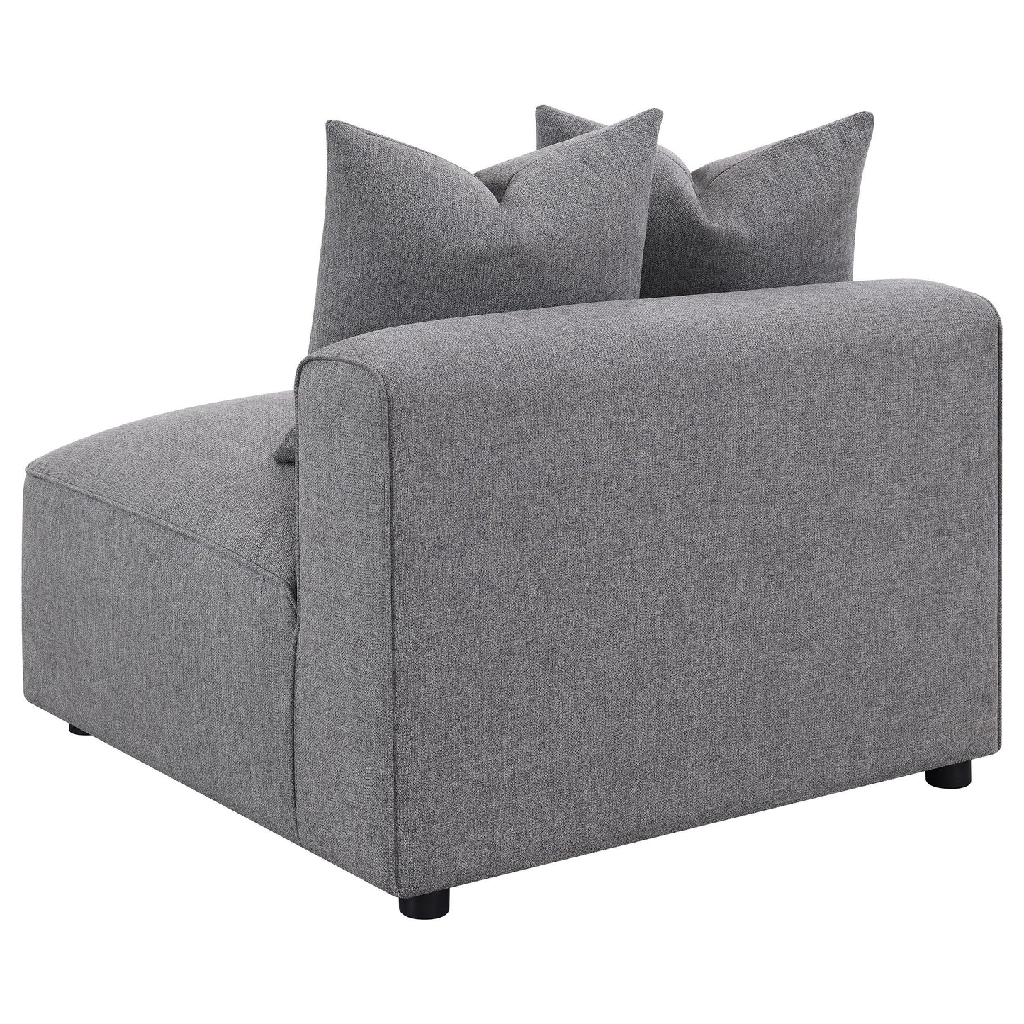  Coaster Furniture Jennifer 551594 Upholstered Armless Chair - Grey IMAGE 6