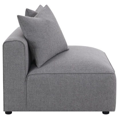  Coaster Furniture Jennifer 551594 Upholstered Armless Chair - Grey IMAGE 8