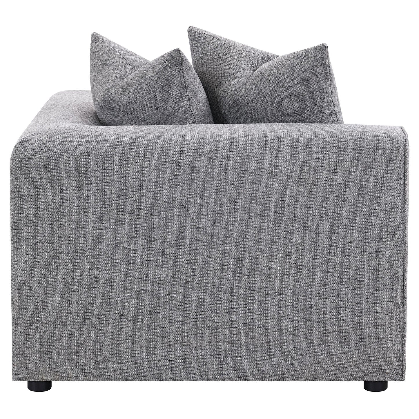  Coaster Furniture Jennifer 551595 Upholstered Corner Chair - Grey IMAGE 5
