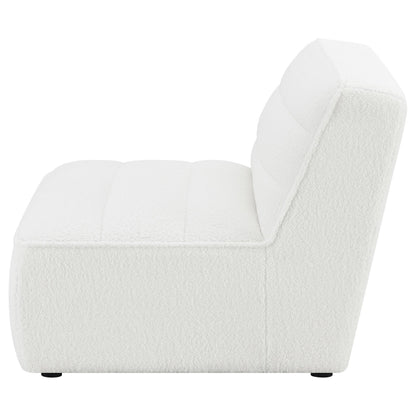  Coaster Furniture Sunny 551621 Upholstered Armless Chair - Natural IMAGE 2