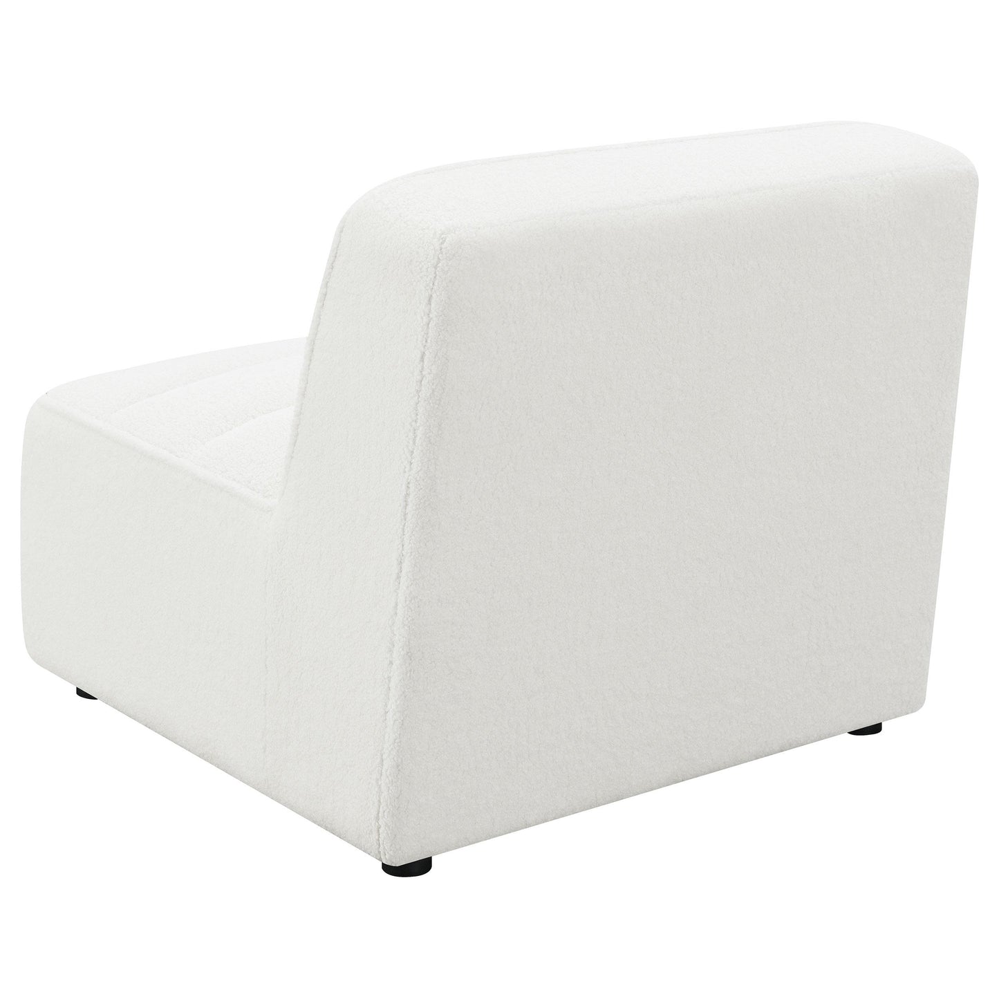  Coaster Furniture Sunny 551621 Upholstered Armless Chair - Natural IMAGE 4