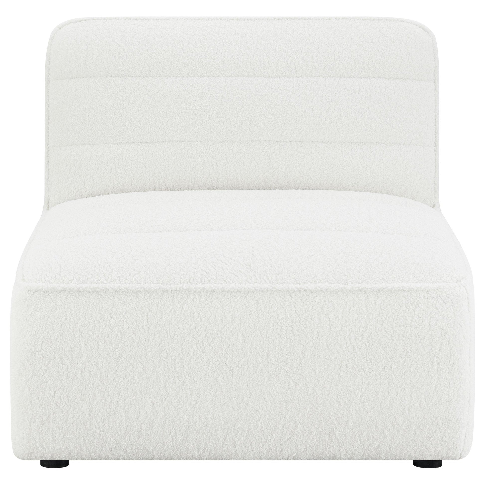  Coaster Furniture Sunny 551621 Upholstered Armless Chair - Natural IMAGE 5