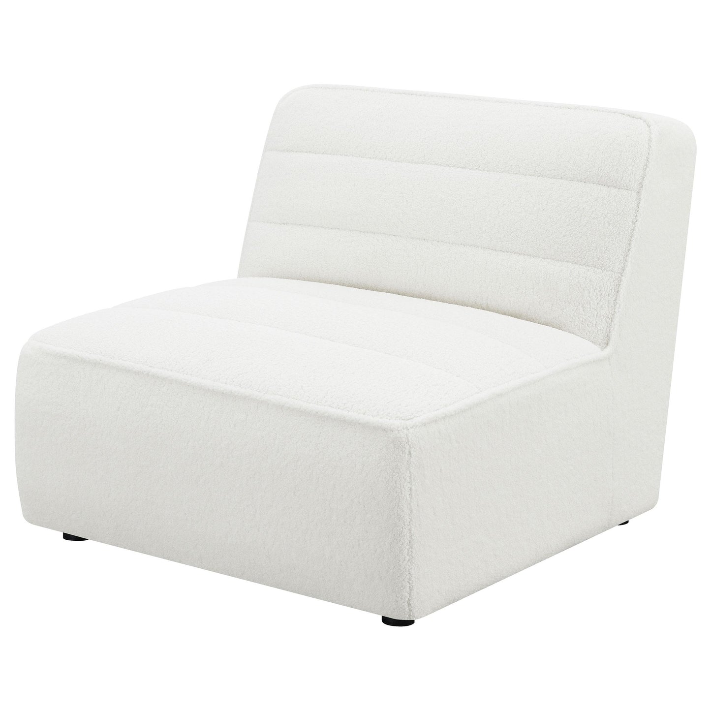  Coaster Furniture Sunny 551621 Upholstered Armless Chair - Natural IMAGE 7