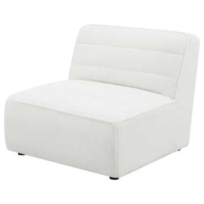 Coaster Furniture Sunny 551621 Upholstered Armless Chair - Natural IMAGE 7